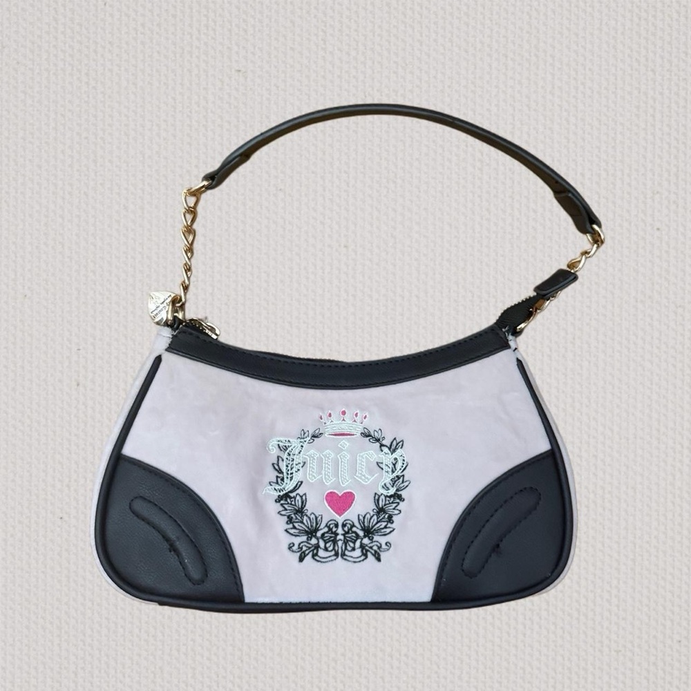 Juicy Couture Pink and Brown Shoulder Bag
